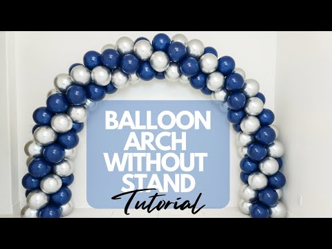 Cómo hacer un arco de globos sin soporte | Tutorial de arco de globos