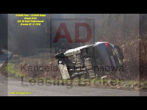 CICHOŃ Piotr / CICHOŃ Kinga - Honda Civic - KJS 30 Rajd Podkarpacki Krosno 02-12-2018