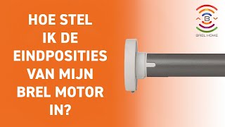 Hoe stel ik de eindposities van mijn BREL motor in?