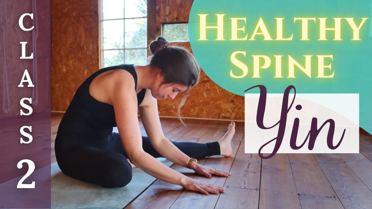 60-min Yoga for Spinal Health - Full Yin Yoga Class Deep Back Stretches (Yin Yoga Challenge Class 2) — Yin Yoga class, 64 minutes