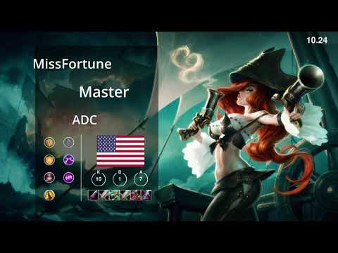 MissFortune ADC NA Master vs Lucian Patch 10.24