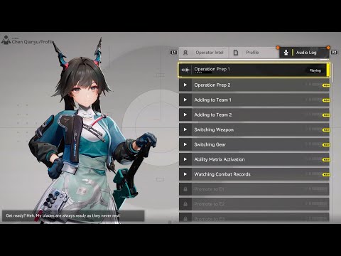 Arknights: Endfield | Chen Qianyu | Voice Lines | Audio Log
