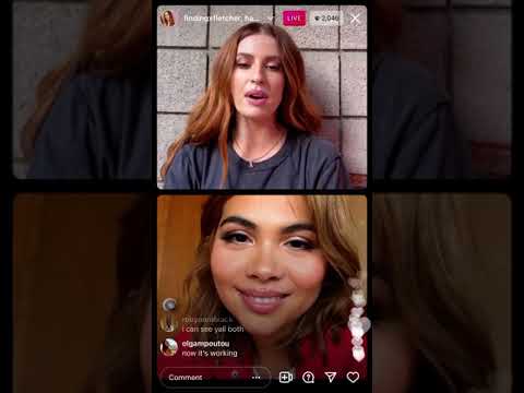 Fletcher & Hayley kiyoko Insta Live Together