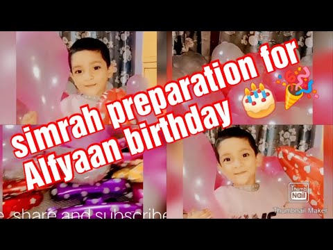 simrah baby planning for his bro #birthday #vlog 03 #alfyaanbaby #simrahbaby #2021 #december #love