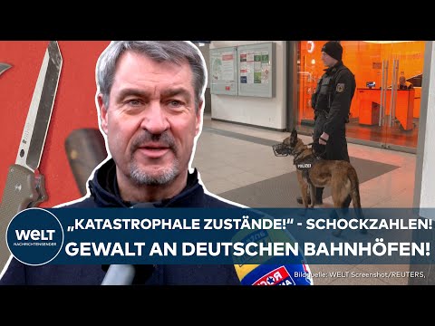 Video Thumbnail: NÜRNBERG: Schockzahlen zeigen dramatischen Anstieg an Gewalt an Bahnhöfen - Markus Söder besorgt!