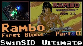 Rambo loader for Commodore 64 played on the SwinSID Ultimate.