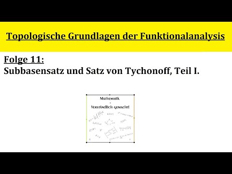 Topologische Grundlagen der Funktionalanalysis - Folge 11.