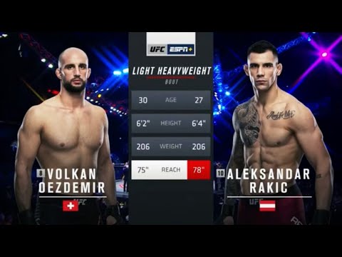 UFC Fight Night Busan: Oezdemir vs. Rakic (Full Fight Highlights)