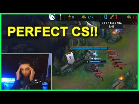 Perfect farming under tower ft. Bjergsen