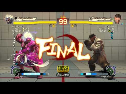 shinochan (Oni) vs guruna (Dudley) - SSF4 Arcade Edition Xbox Live Ranked Match