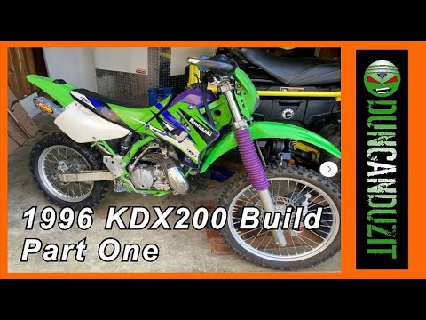Kawasaki KDX 200 build broke down dirt bike restoration