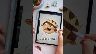 Book about Hugo | Procreate drawing tutorial for begginers
