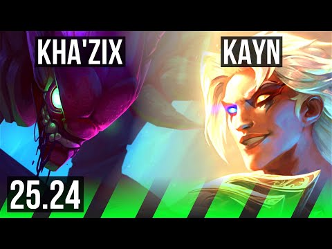 KHA'ZIX vs KAYN (JGL) | Good KDA: 16/1/9 | EUW Master | 25.24