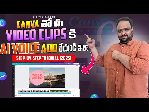 How to Create Video with AI Voice  Original Clips Using Canva and StepbyStep Tutorial 2025