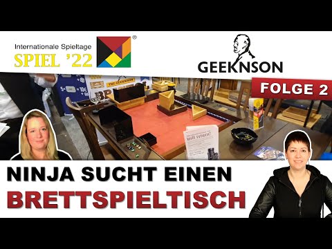 SPIEL 22 Ninja sucht einen Brettspieltisch auf der SPIEL 2022 Geeknson- Peeplelinchen