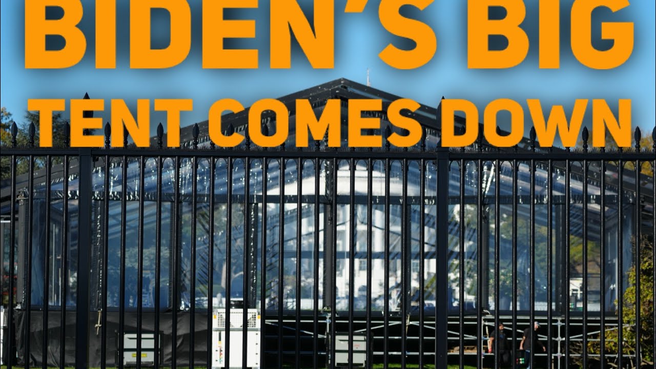 Back in DC and Biden's Big Tent comes down, plus we go looking for donuts.