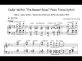 Cedar Walton "The Newest Blues" Piano Transcription