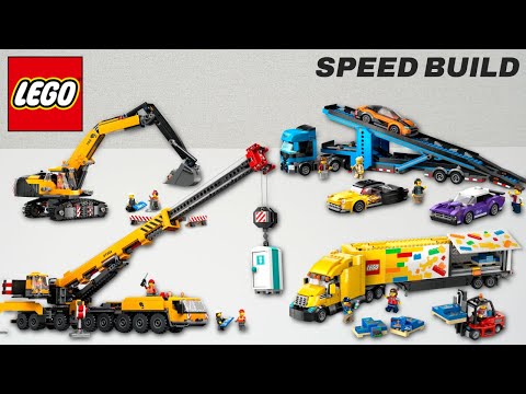 COMPILATION Lego City 2024 Truck, Construction Vehicles sets Speed Build