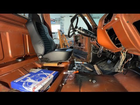 Making seat brackets and installing new steering column in the Big Block C10