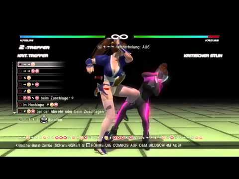 Dead or Alive 5 - Hard Tutorial-Combo