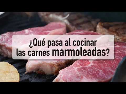 ¿En qué consiste el marmoleo en la carne?