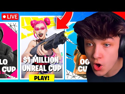 🔴LIVE! - $1,000,000 UNREAL TOURNAMENT in FORTNITE!
