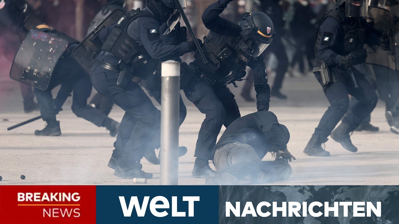 FRANKREICH: 110.000 Menschen protestieren in Paris! Gewalt, Eskalationen, Festnahmen! | LIVE