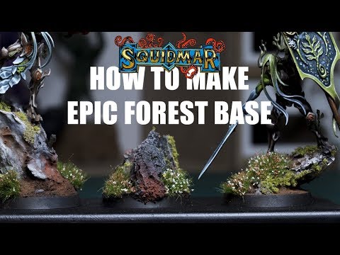 HOW TO MAKE FOREST BASE for wargaming