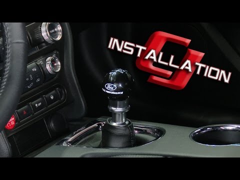 2015-2023 Mustang Ford Performance Shift Knob Black With 6-Speed Shift Pattern Installation