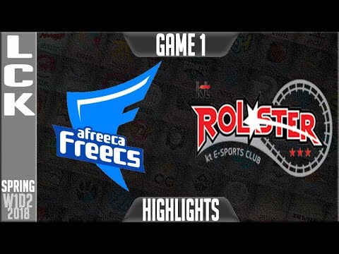 AFS vs KT Highlights Game 1 | LCK Spring 2018 S8 W1D2 | Afreeca Freecs vs KT Rolster G1