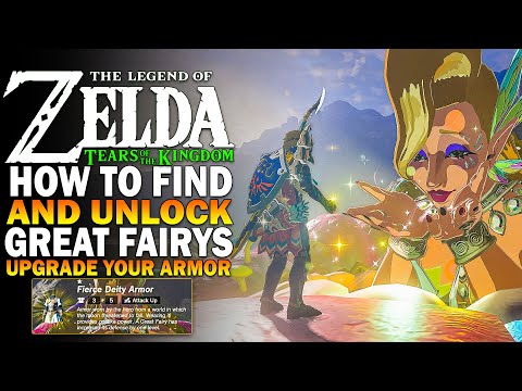 How To Unlock All Great Fairy Fountains & Locations! Zelda Tears Of The Kingdom Upgrade Armor