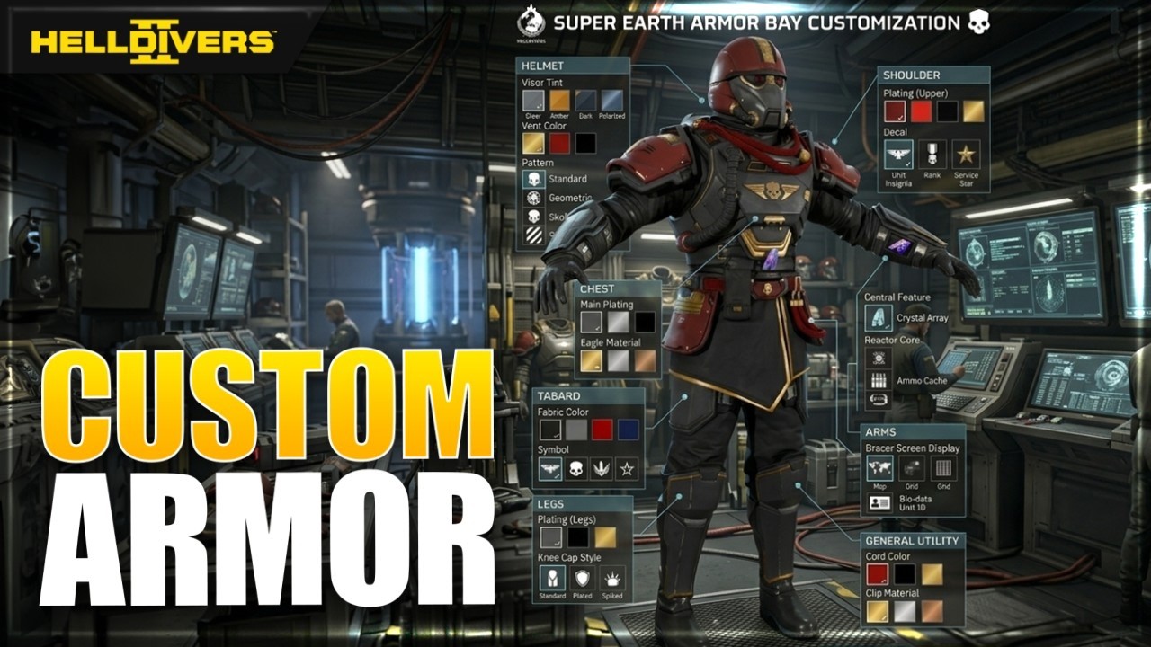 Helldivers 2 New Update Reveals Armor & Helmet Customization