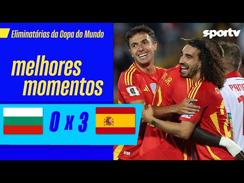 Gols e lances de Bulgária x Espanha
