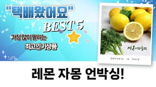 레몬  자몽 풍성한 언박싱! 신선 과일 가득 득템!