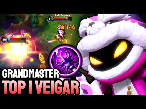 WILD RIFT VEIGAR - TOP 1 VEIGAR GAMEPLAY - GRANDMASTER RANKED
