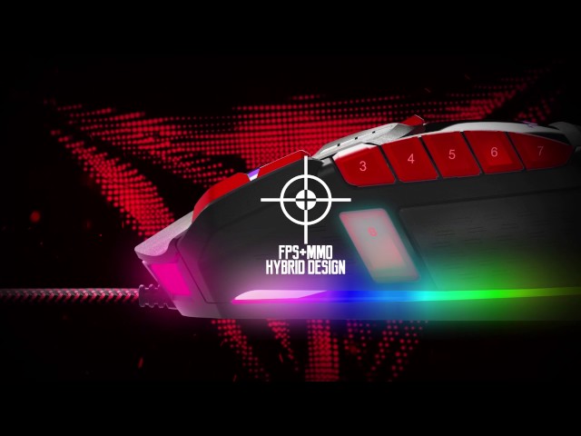 Patriot Viper V570 Ratón Gaming RGB 12000DPI Negro/Rojo video