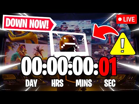 FORTNITE SERVERS DOWN RIGHT NOW! - Waiting Untill The Servers Go Online - Live🔴 Countdown!