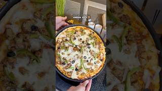 Homemade chicken pizza without oven #youtube #food #video #recipe #cooking #youtubeshorts