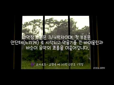 모차르트 symphony.25 (노래: 1악장)