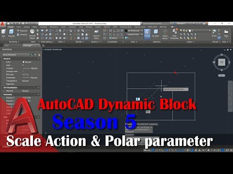 Season 5 Scale Action And Polar Parameter AutoCAD Dynamic Block Series Tutorial