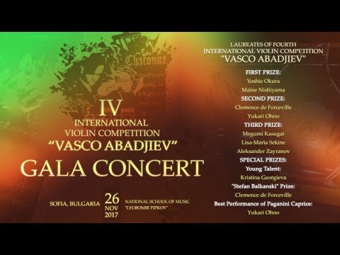 GALA CONCERT OF THE LAUREATES - 2017