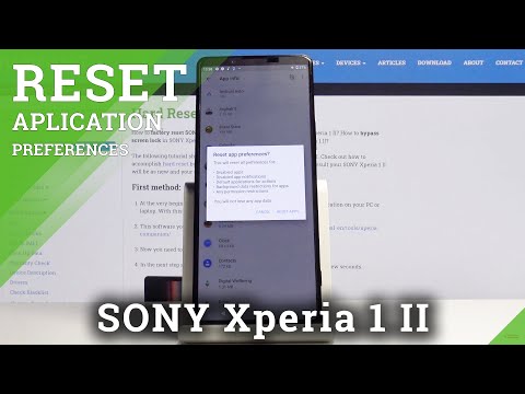 How to Reset App Preferences in SONY Xperia 1 II