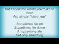Roxy Music - If It Takes All Night Lyrics