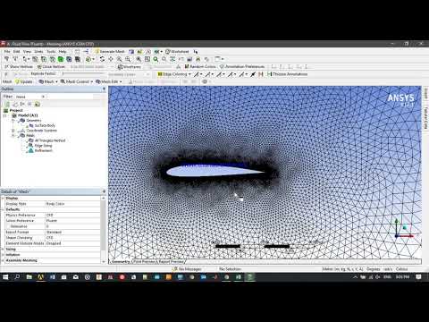 ANSYS Fluent: NACA 2412 airfoil with Angle of Attack Rotation and Varying Inlet velocity