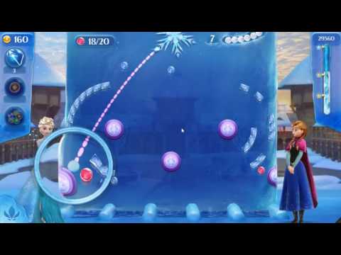 Frozen Free Fall: Icy Shot Level 10 - NO BOOSTERS ☃☃☃