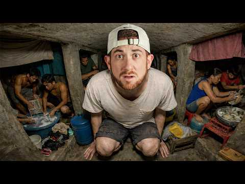 Entering The Tunnel Where 100 Families Live