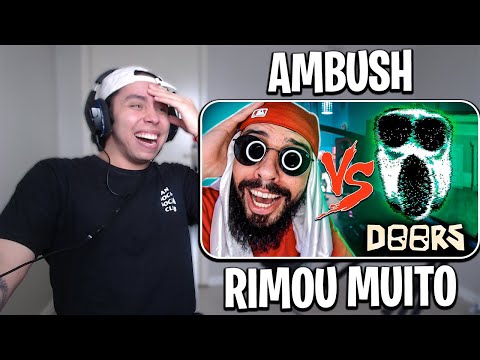 REACT Ambush do Doors (Roblox) Vs. Mussoumano - Batalha com Games