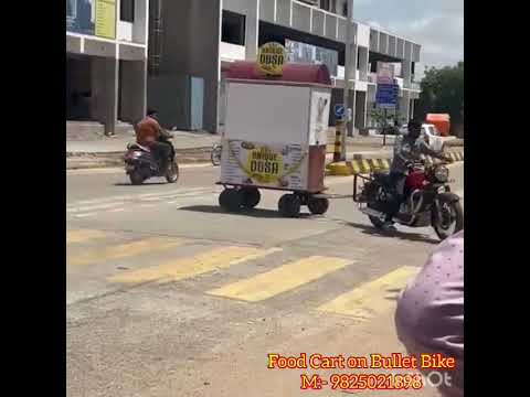 Dosa Food Cart on Bullet Bike