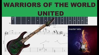 #WARRIORS OF THE WORLD UNITED#MANOWAR#|Guitar Tab| TUTORIAL#Mastertabs#BestFreeYoutubeMusic#FREE