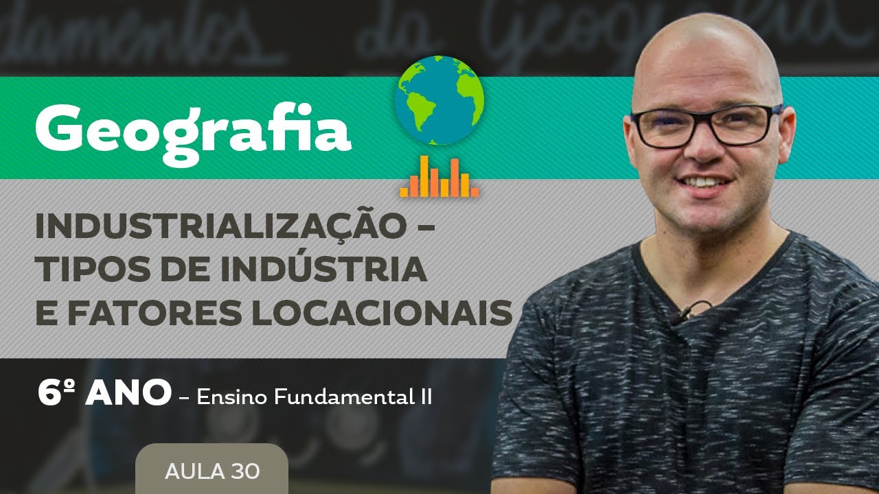 Industrialização – Tipos de indústria e Fatores Locacionais – Geografia – 6º ano – E.F.